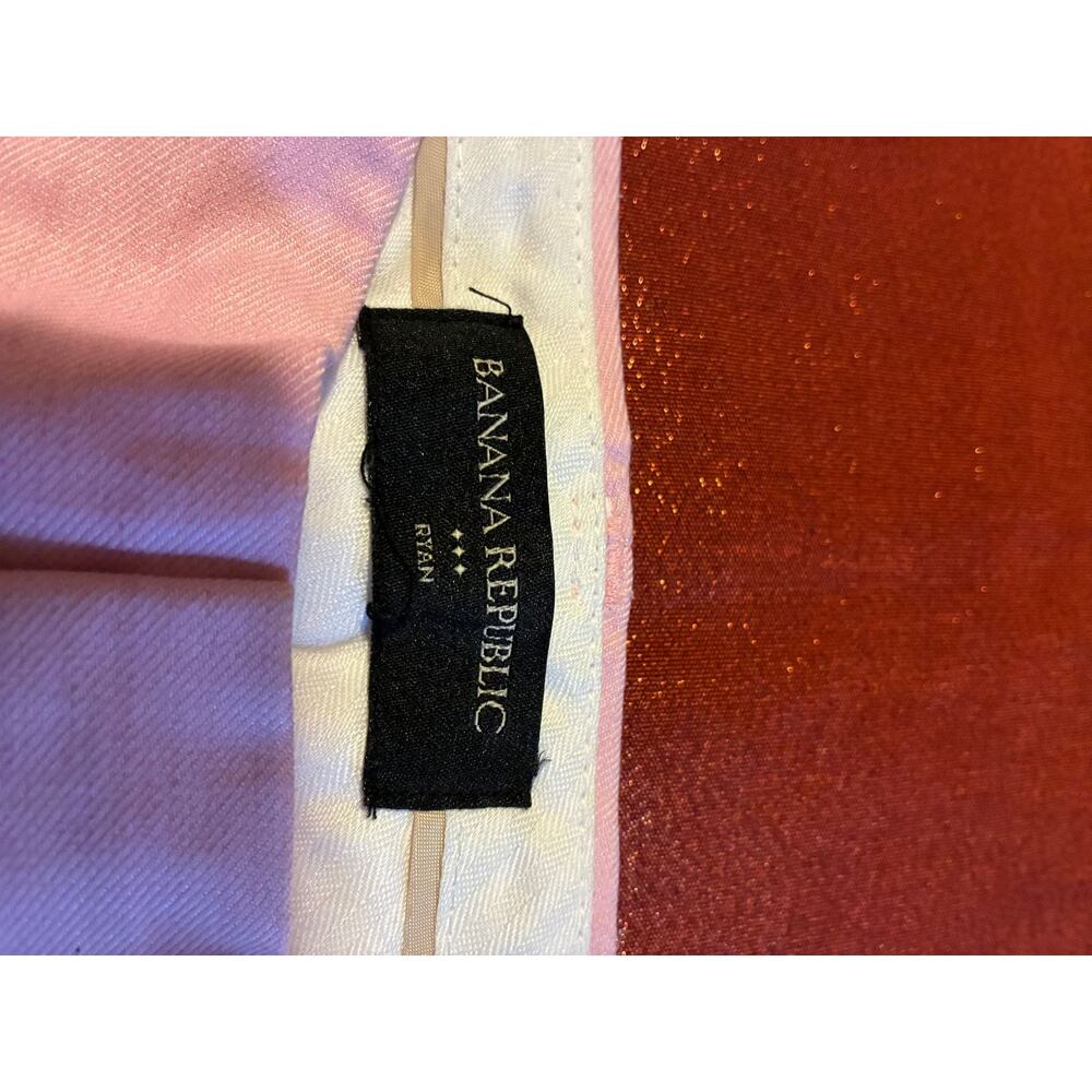Banana Republic Pants Womens 6P Petite Pink Slim Ankle Dress Pant Cropped Work - Picture 2 of 4
